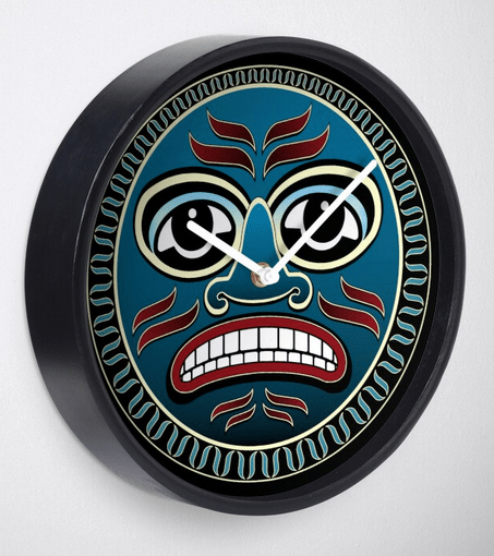 Grandfather Moon Clock by Salish Artist T S Ni hUiggin