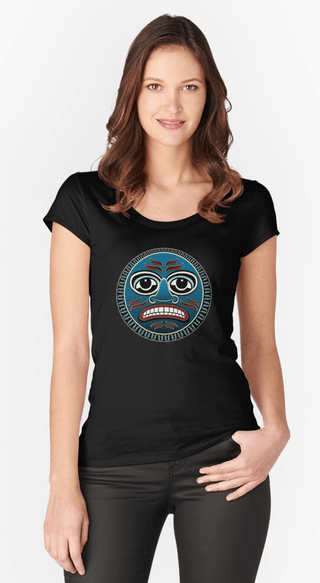 Grandfather Moon T-shirt by Salish Artist T S Ni hUiggin