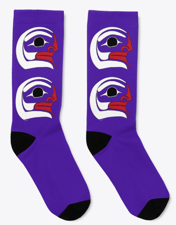 Spirit Socks by Sechelt Artist Charles J Craigan