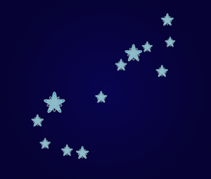 An illustration of the constellation Scorpios by TS Ni hUiginn