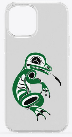 'Water Spirit Phone Case' a Traditional Pacific Northwest Native Frog Design by Sechelt Artist Charlie Craigan.
