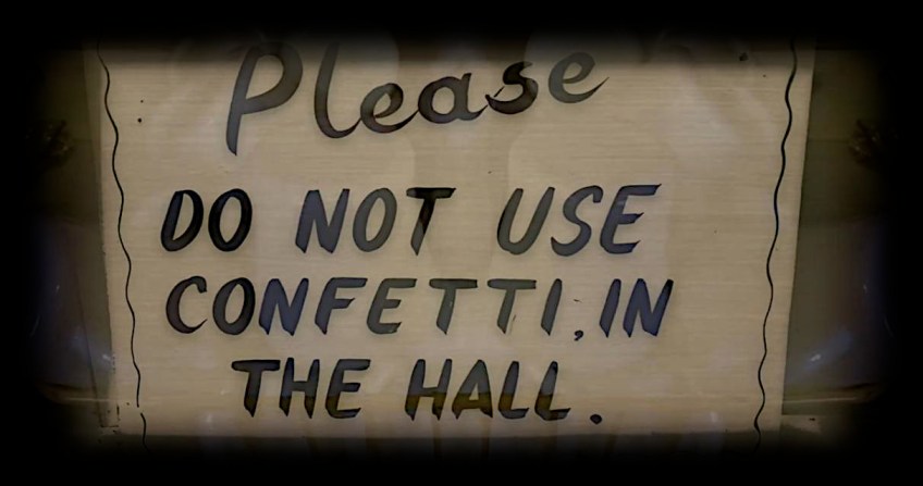 A still image from the video recording an organ from Paul Clifford's Jawshop Adventure audio recording studios