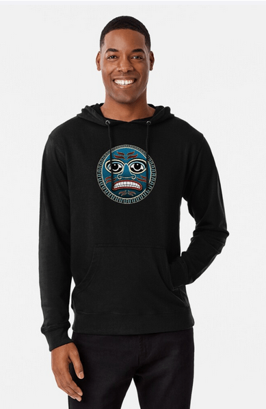 Grandfather Moon Sweatshirt by Salish Artist T S Ni hUiggin