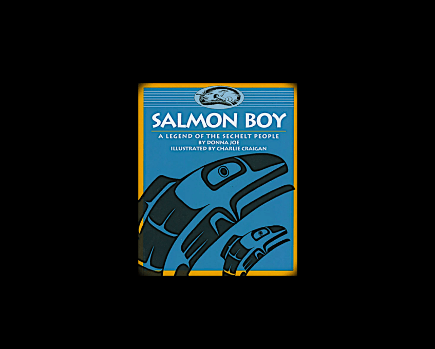 Salmon Boy Book Cover Image Illustrated by Charles J Craigan.