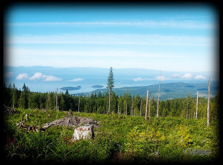Distant Islands taken from mountain top with Olympus Evolt E-300 by Coastal Salish Photographer TS Ni hUiginn.