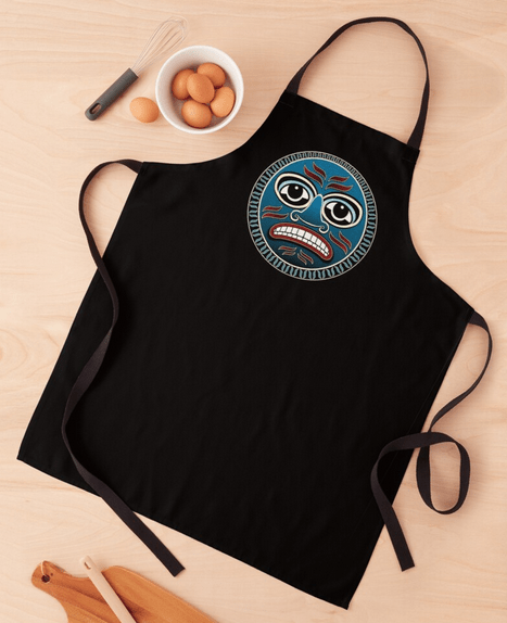 Grandfather Moon Apron by Salish Artist T S Ni hUiggin